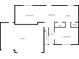 A floorplan of the home's first floor showcasing the layout of the rooms at 1199 Oak Leaf Rd, Franklin, IN 46131