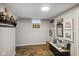 Inviting finished basement with unique decor and comfortable seating at 1240 Hamilton Dr, Noblesville, IN 46060