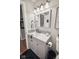 Clean and stylish bathroom with a decorative backsplash at 1240 Hamilton Dr, Noblesville, IN 46060