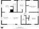 Upstairs floor plan with kitchen, bedrooms, living and dining area, bath, and hall at 1240 Hamilton Dr, Noblesville, IN 46060