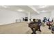 Spacious finished basement with neutral carpet, recessed lighting and space for recreation and hobbies at 14492 Allison Dr, Carmel, IN 46033
