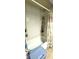 Bathroom with a tub, shower curtain, and built-in shelves at 1619 Crest Ct, Indianapolis, IN 46214