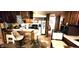 Efficient kitchen featuring classic appliances and a breakfast bar with seating at 1619 Crest Ct, Indianapolis, IN 46214
