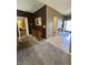 Hallway with hard wood and carpet, and a nice antique table at the entrance at 167 Hilltop Farms Blvd, New Whiteland, IN 46184