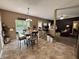 Kitchen/Dining area with stainless steel and access to living room at 167 Hilltop Farms Blvd, New Whiteland, IN 46184