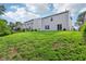 Spacious backyard showcasing a well-maintained lawn with a view of the home's rear exterior at 1936 Southernwood Ln, Indianapolis, IN 46231