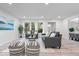 Bright living room with modern furnishings, large windows, and a cozy atmosphere at 2105 Mayfair Dr, Indianapolis, IN 46260