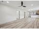 Spacious open-concept area with modern lighting and light-colored flooring at 301 Leeds Ave, Indianapolis, IN 46201
