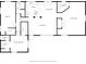 Home floor plan featuring bedrooms, kitchen, laundry, and living areas at 3480 W Broadus Dr, North Vernon, IN 47265
