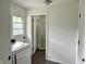 Laundry room with washer and dryer and a bathroom at 4004 N Ball Ave, Muncie, IN 47304