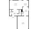 Home floorplan layout showing the relationship between the Living Room, Kitchen, and Garage at 4056 Orchard Valley Ln, Indianapolis, IN 46235