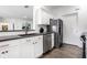 Modern kitchen featuring sleek countertops, stainless steel appliances, and ample storage space at 435 Virginia Ave # 106, Indianapolis, IN 46203