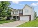 Charming two-story home featuring a two-car garage, well-maintained lawn, and inviting front porch at 6552 Hunters S Rdg, Zionsville, IN 46077