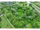 Expansive aerial view of a verdant landscape with lush trees, a water tower, and a peaceful neighborhood at 7050 N County Road 650 E, Brownsburg, IN 46112