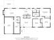 Detailed floor plan showcasing the layout of a 1527 sq ft home with defined room dimensions at 7050 N County Road 650 E, Brownsburg, IN 46112