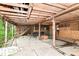 Outbuilding or shed, offering storage and workspace, with a concrete floor and exposed wood beams at 7050 N County Road 650 E, Brownsburg, IN 46112