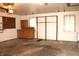Spacious garage with storage cabinets, laundry area, and concrete floor at 7931 Guion Rd, Indianapolis, IN 46268