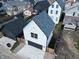 View from above showing detached garage and yard at 811 E Minnesota St, Indianapolis, IN 46203