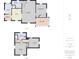 Detailed floor plan showcasing the layout of the first and second floors at 907 S A St, Elwood, IN 46036