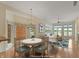 Open concept living space with a dining nook and views of a beautiful harbor at 11065 Spice Ln, Fishers, IN 46037