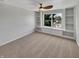 Cozy bedroom features built-in shelving and a comfortable window seat at 11753 Pawleys Ct, Indianapolis, IN 46235