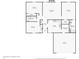 Detailed floorplan showcases the layout with dimensions of the kitchen, living room, bedrooms, and bathrooms at 12250 Longstraw Dr, Indianapolis, IN 46236