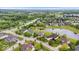 Aerial view of neighborhood with water feature at 14711 Macduff Dr, Noblesville, IN 46062