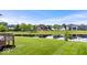 Backyard with pond view at 14711 Macduff Dr, Noblesville, IN 46062