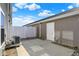 Backyard with a concrete patio and white privacy fence at 19450 Northwest Dr, Westfield, IN 46074