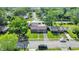 A bird's-eye view of a residential neighborhood with well-kept lawns, mature trees, and easy access to nearby streets at 2538 Sickle Rd, Indianapolis, IN 46219