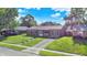 Aerial view showcases the home's well-kept lawn and proximity to neighboring houses at 2538 Sickle Rd, Indianapolis, IN 46219