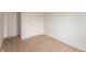 Bedroom with carpet flooring, electrical outlets and two doors at 3623 Carroll Farms Dr, Indianapolis, IN 46235