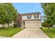 Charming two-story home with a brick facade and well-manicured lawn at 3623 Carroll Farms Dr, Indianapolis, IN 46235