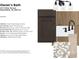 Owner's bath showcasing maple square derby cabinets, white quartz counters, and matte black hardware at 410 Elite St # 2-602, Westfield, IN 46074