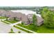 Stunning aerial view of single-Gathering home in lakeside community at 4359 Prairie Falcon Dr, Zionsville, IN 46077