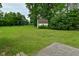 A backyard with a lush green lawn and a shed at 4528 Hunt Master Ct, Indianapolis, IN 46268