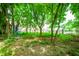 Fun backyard play area with a climbing net, swings, and lush greenery, ideal for outdoor activities at 5073 St Charles Pl, Carmel, IN 46033