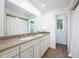 Bathroom with a double vanity and granite countertop at 5073 St Charles Pl, Carmel, IN 46033