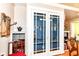 Dining room featuring beautiful built-in shelving and glass display doors for showcasing decorative items at 518 N Emerson Ave, Indianapolis, IN 46219