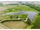 Aerial view of lakefront homes surrounded by lush green fields, farmland, and beautiful trees at 5758 N 900 W, Thorntown, IN 46071