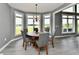 Cozy dining area with a round table, comfortable seating, and plenty of natural light at 5758 N 900 W, Thorntown, IN 46071