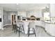 Stylish kitchen features a breakfast bar with seating and modern finishes at 5758 N 900 W, Thorntown, IN 46071