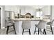 Contemporary kitchen with a breakfast bar, stainless steel appliances, and ample counter space at 5758 N 900 W, Thorntown, IN 46071