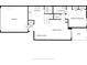 Detailed floor plan of the home's first floor, showcasing the layout of the rooms and features at 608 Cielo Vista Dr, Greenwood, IN 46143