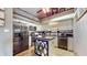 Well-lit kitchen featuring stainless steel appliances, white cabinetry, and modern fixtures, with a cozy island at 608 Cielo Vista Dr, Greenwood, IN 46143