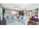 Spacious living room with a large sectional couch, and decorative pillows at 608 Cielo Vista Dr, Greenwood, IN 46143