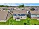 Aerial view of the home and its surrounding neighborhood, displaying the community layout at 7319 Farlin Dr, Whitestown, IN 46075