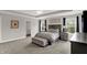 Charming main bedroom features plush carpet, natural light, and stylish decor at 7319 Farlin Dr, Whitestown, IN 46075