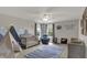 Charming Bedroom with mountain mural, crib, accent rug and natural light at 7319 Farlin Dr, Whitestown, IN 46075
