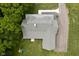 Aerial view of the roof, back patio, yard and playset at 8555 S County Road 375 E, Mooresville, IN 46158